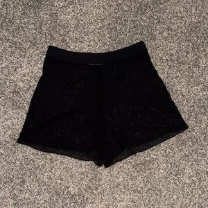 Icon Swim Black Sheer Swim Coverup Shorts Size S Women’s